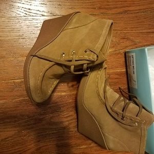 Genuine suede ankle boots